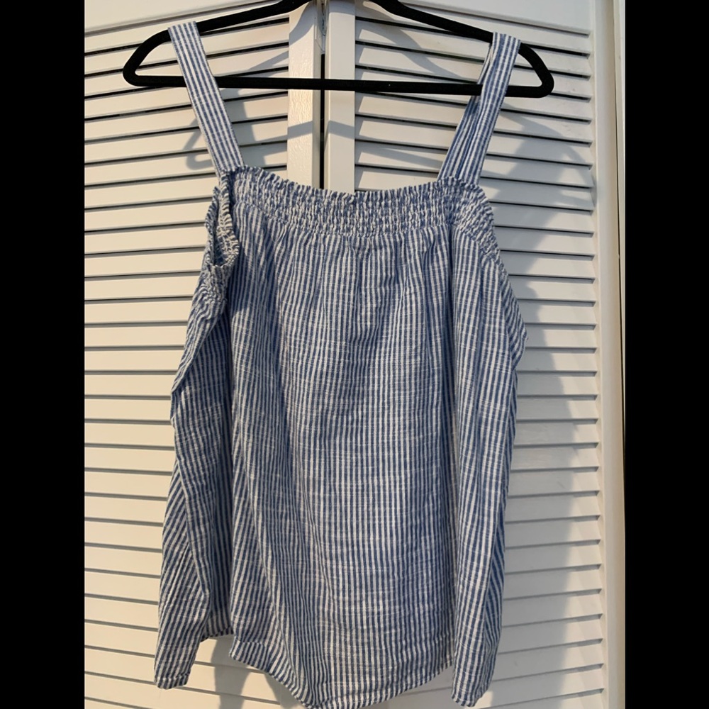 XL Blue/White Stripe Old Navy Tank